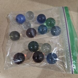 14 Cleary Shooters For Marbles. (Bin19)
